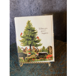"Peace and Happiness" Woodland Holiday Card
