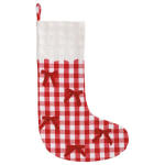 Red Gingham Bow Stocking