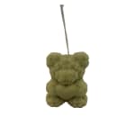 Mini Rose Bear Candle - Chartreuse