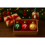 Three Mystery Holiday ornaments