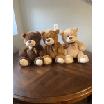 16.5" teddy bear ONE ONLY--shown three for color options