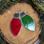 Stained Glass Christmas Light Ornament