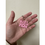 Girl Mom Keychain