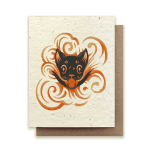 Halloween Black Cat - Plantable Wildflower Seed Card