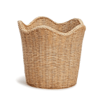 Scalloped Edge Basket Weave Pattern Cachepot