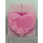 pink square candle