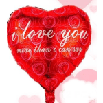 Large V-Day Balloon #4