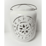 Happy Holidays Ceramic Poinsettia Luminary ON SALE was 12.99 ea.