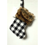 Black and White stocking with Fur was 6.99