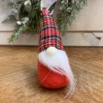 Petite Christmas Plaid Gnome Ornament