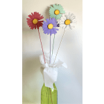 Wood Daisy floral Pik