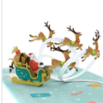 Card - Lovepop Santa Sleigh (Limited)