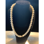 Faux pearl and rhinestone necklace
