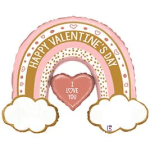 Rainbow Valentine Mylar Balloon
