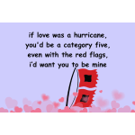 Literally Miami Postcard: Red Flag