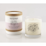 September Birth Month Flower Soy Candle 8oz.