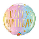 Happy Birthday Pastel Balloon