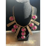 Purple chunky necklace