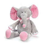 Plush Pink/Gray Elephant