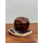 Ceramic Apple & Shofar – Rosh Hashanah Set