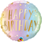 Birthday Pastel Ombre & Stars