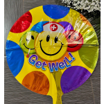 Happy Face Get Well Mylar