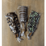 Pretzel Extravaganza: 3 Choc enrobed pretzels with added cookies/candies/nuts