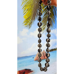 Zebra Kukui Necklace