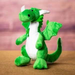 10" Green Plush Dragon