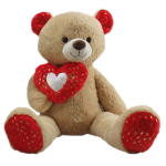 42" Brown Bear with Heart Plush