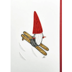 Iconic Quilling Gnome Large Winter Card