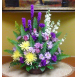 purple and yellow basket