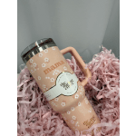 Mama flip straw tumbler