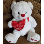 Large White Love Bear