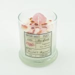 Crystal Candle / Rose Quartz | Rosewood + Bergamot- 12oz