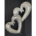 Double Heart Multi Balloon – 53" x 36" Romantic Decoration for Special Occasions