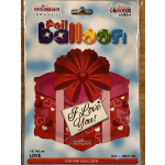 18-Inch Gift Box Foil Balloon – Perfect Decoration for Celebrations & Gifts