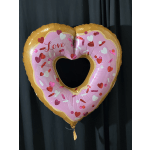 26-Inch Supershape Donut Balloon in Heart Shape – Fun & Unique Decoration