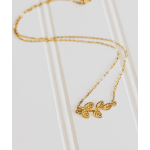 Branch Link Necklace in Gold