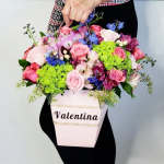 Personalized Ribbon-Write Name of Recipient in special instructions box.