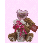 Mother’s Day teddy bear and balloon with Hershey’s kisses