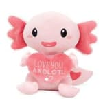Pink 10 Pink 10"H Plush "I Love You Axolota" Axolotl