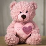 Rose Bear (10" sitting)
