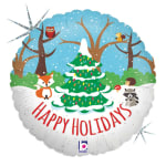 Happy Holidays Mylar Balloon