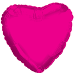 18" Hot Pink Heart Mylar Balloon