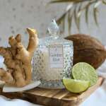 Golden Elixir Crystal Candle