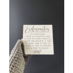 Ecclesiastes 3:1&4 Wooden Block