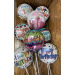 Medium Assorted Stick Balloons