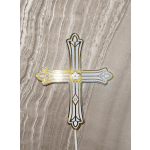 Cross Floral Arrangement Pick Topper