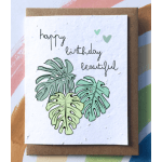 SowSweet Monstera Birthday Card